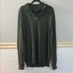 Green Rodd & Gunn quarter zip sweater